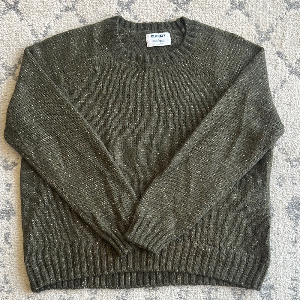 Old Navy Forest Green Knit Sweater